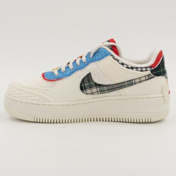 Nike Women's Air Force 1 Shadow 'Multi-Material' DZ5193-100 size 6 - 10 - Picture 2 of 15